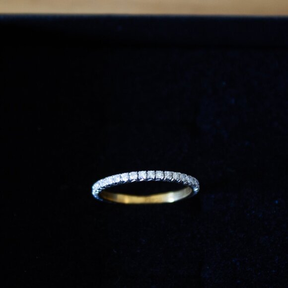 Erstwhile Zephyr Ring, Diamond Eternity Band, Size 5 - Picture 5 of 12